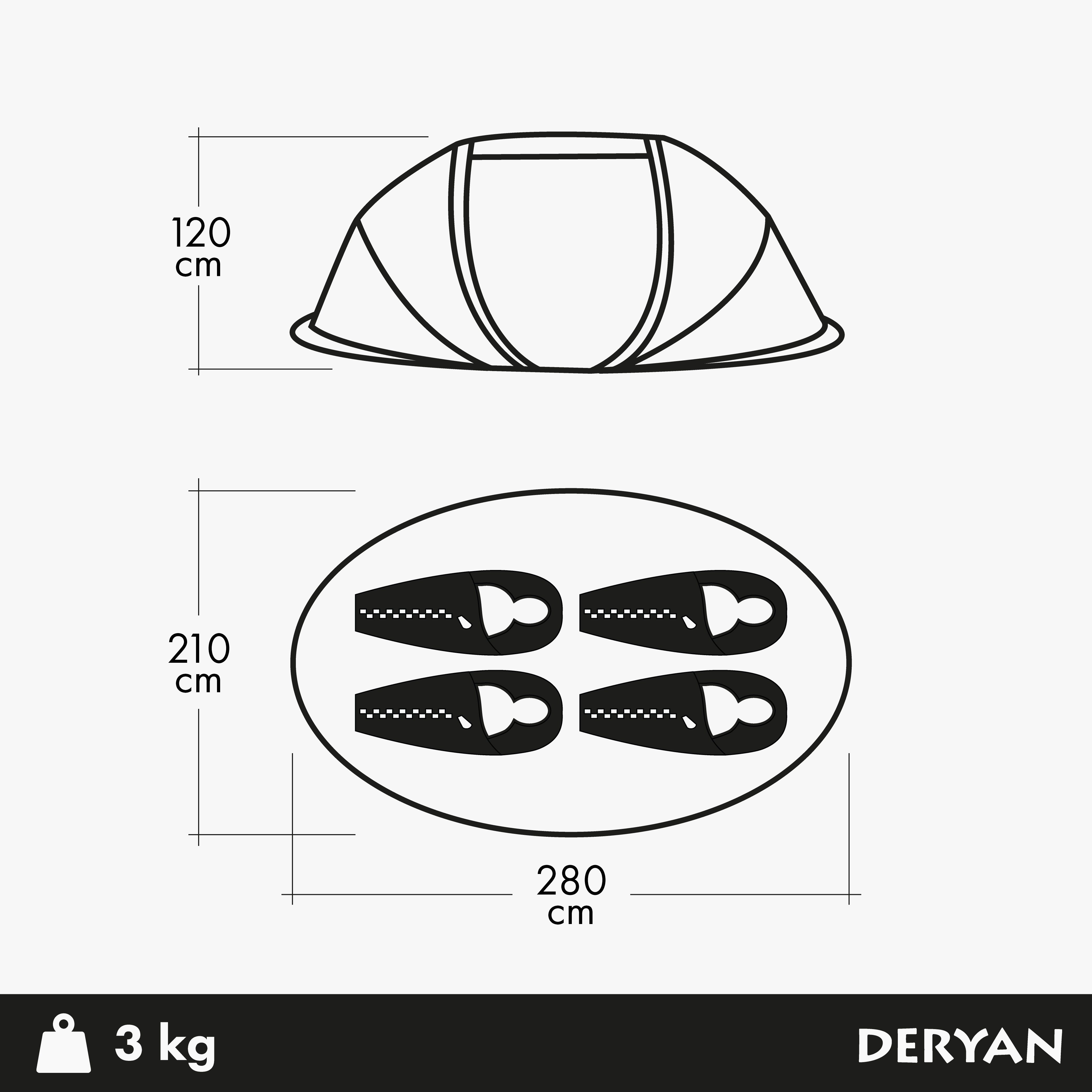 Pop Up Counts - 2000MM vandsøjle - Creme