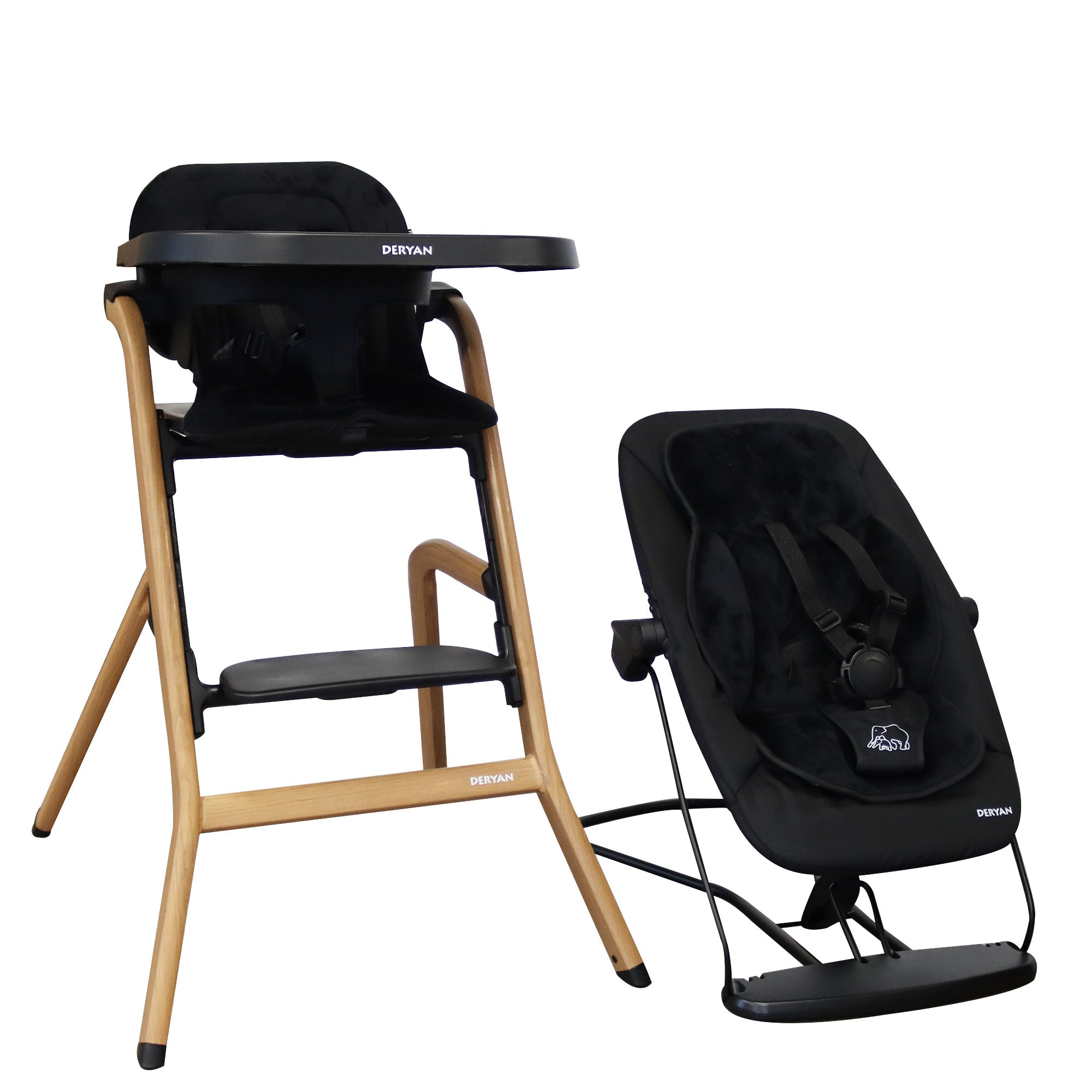 Curve Highchair Set Komplet sæt med skråstol og indsatspude