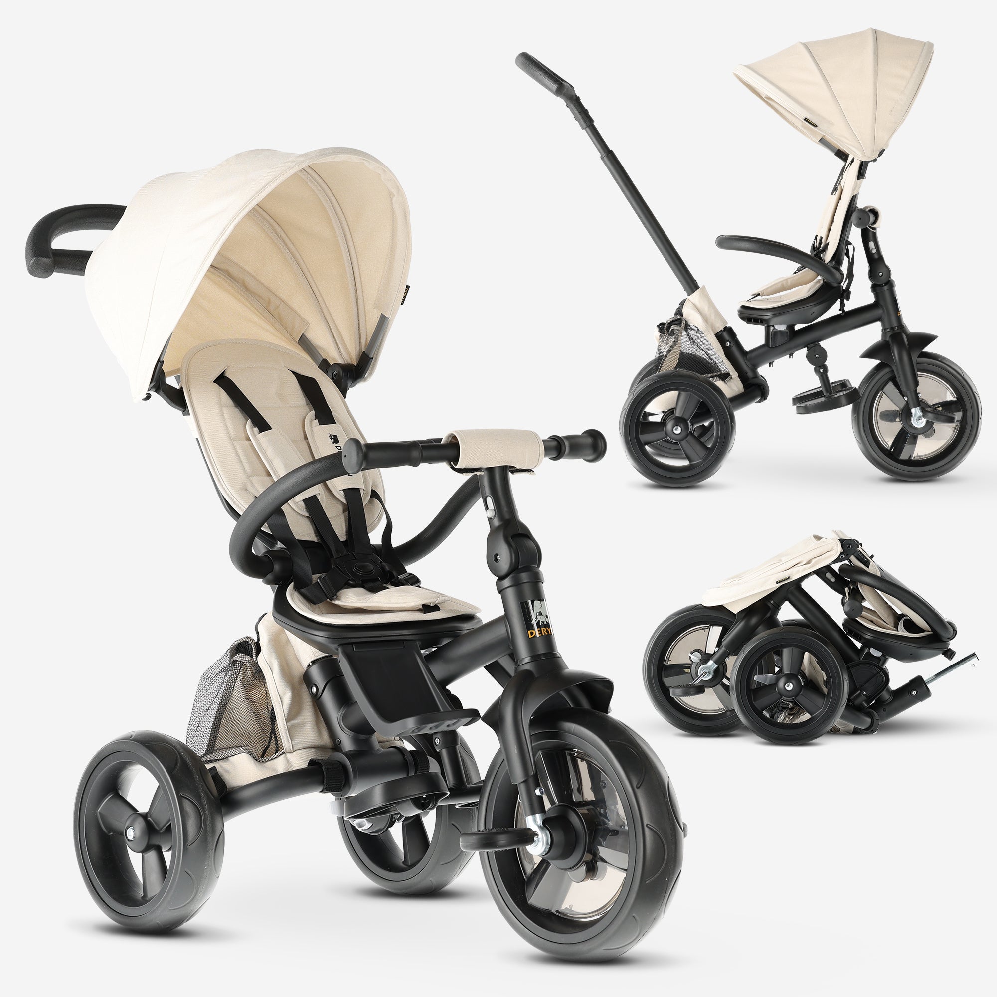 Explorer trehjulet cykel creme